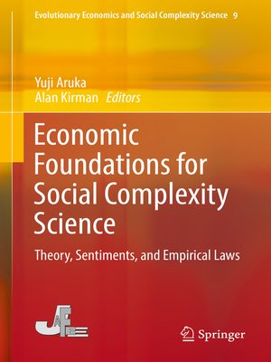 cover image of Economic Foundations for Social Complexity Science
